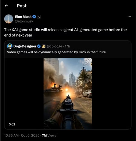 Elon Musk Planea Lanzar Su Propio Juego Creado Por Ia Su Empresa Xai Promete Sacudir La Industria Antes De 2026 Compressed