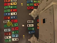 Saliendo del parking de Toshi Station, desaparcando un AT-AT