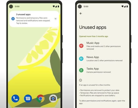 Android 12 の休止状態