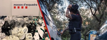 Los Mossos le dieron el alto porque no cabía ni un alfiler en su furgoneta: llevaba 327 pares de zapatillas falsas