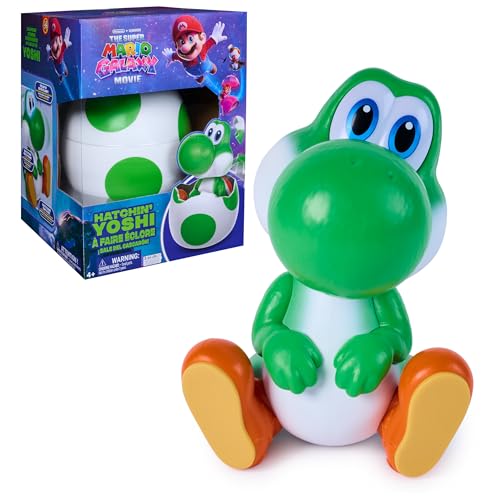 ¡Yoshi Sale del cascarón!, Super Mario Galaxy: La película, Figura de acción interactiva de Huevo con Luces y Sonidos, 