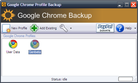 Gestiona perfiles en Chrome con Google Chrome Profile Backup