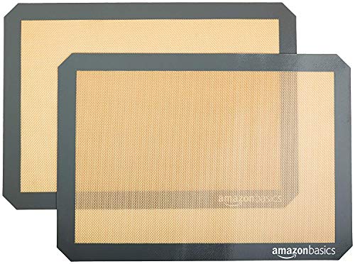 Amazon Basics Rectangular Tapete de Silicona para Hornear