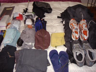 Preparando la mochila para un largo viaje