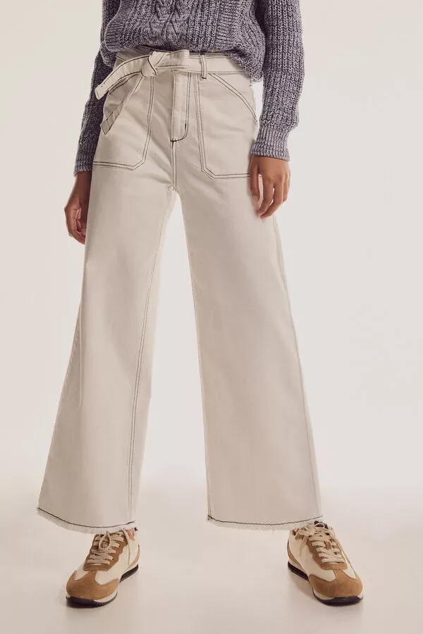 Pantalón vaquero wide leg