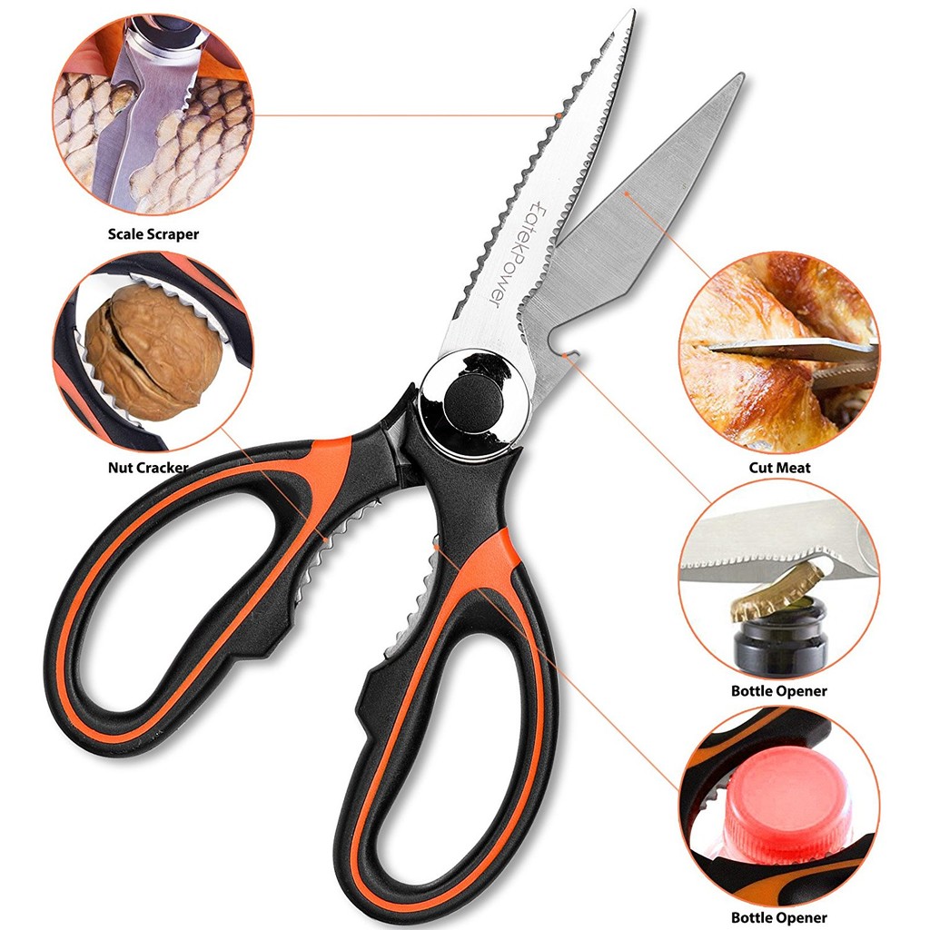 Las completas tijeras de cocina Eatekpower