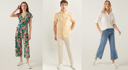 Descuentos de hasta el 50% en Springfield con camisetas, vestidos o pantalones para hombre y mujer muy rebajados