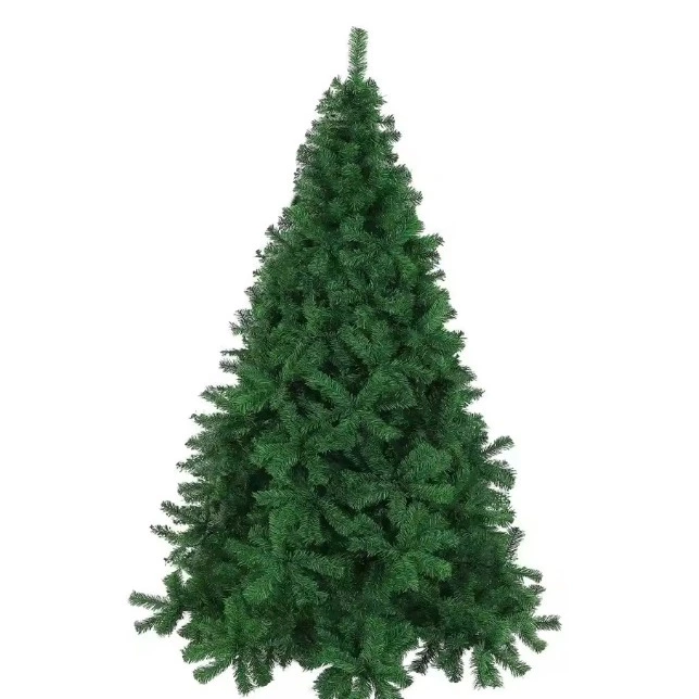 Árbol de Navidad Artificial Árbol Material PVC Natural Verde con Soporte Metálico Pequeño 150cm Mediano