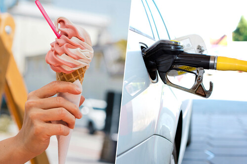 Helado combustible