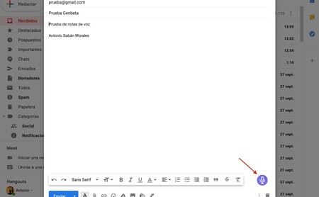 Gmail, a lo WhatsApp: esta extensión para Chrome permite enviar audios para dejar de escribir en los correos