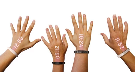 Con este reloj de pulsera usarás tu mano como pantalla