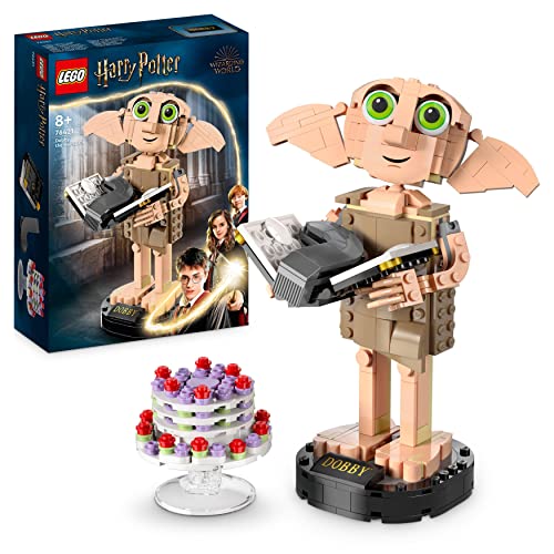LEGO Harry Potter Dobby el Elfo Doméstico, Figura Articulada de Personaje Coleccionable, Regalo de Pascua para Niñas, Niños, Adolescentes Fans de 8+ Años, Juguete y Decoración para la Habitación 76421