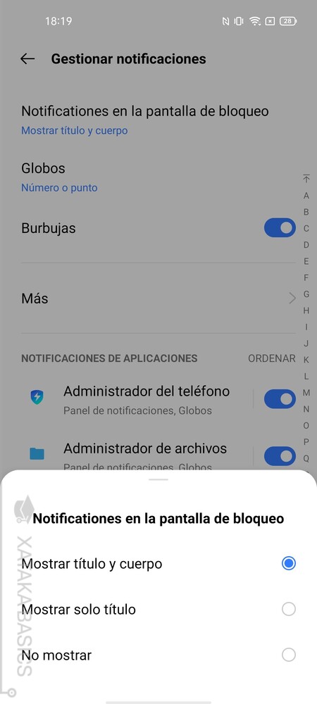 Gestiona Notificaciones