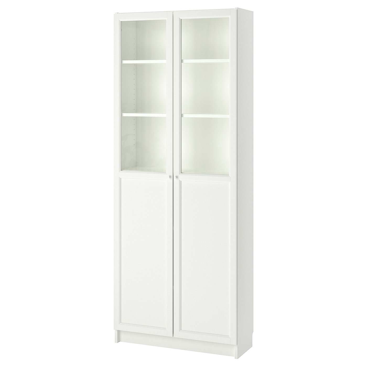 BILLY / OXBERG
Librería con puerta de vidrio, blanco, 80x30x202 cm