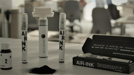 Air-Ink, la tinta creada a partir de la polución de tu tubo de escape
