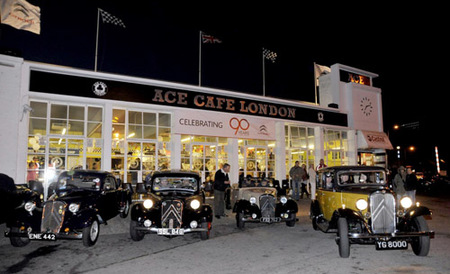 El Ace Café de Londres acogió la celebración del 90 aniversario de "Creative Technologie" de Citroën