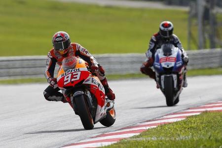 Marc Márquez y Jorge Lorenzo en Malasia