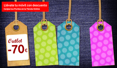 Vodafone lanza una tienda de puntos con móviles Outlet y mayores descuentos