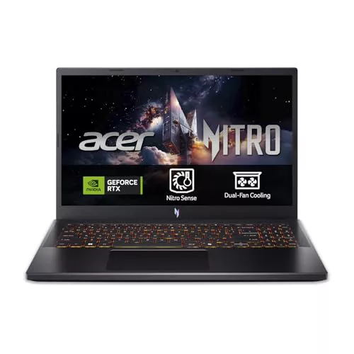 Acer Nitro V 15 ANV15-52, Ordenador Portátil Gaming 15.6", Full HD (Intel Core i7-13620H, 16 GB RAM, 512 GB SSD, NVIDIA GeForce RTX 5050, Sin Sistema Operativo) Negro, Teclado QWERTY Español