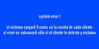 Benditos errores de sistema