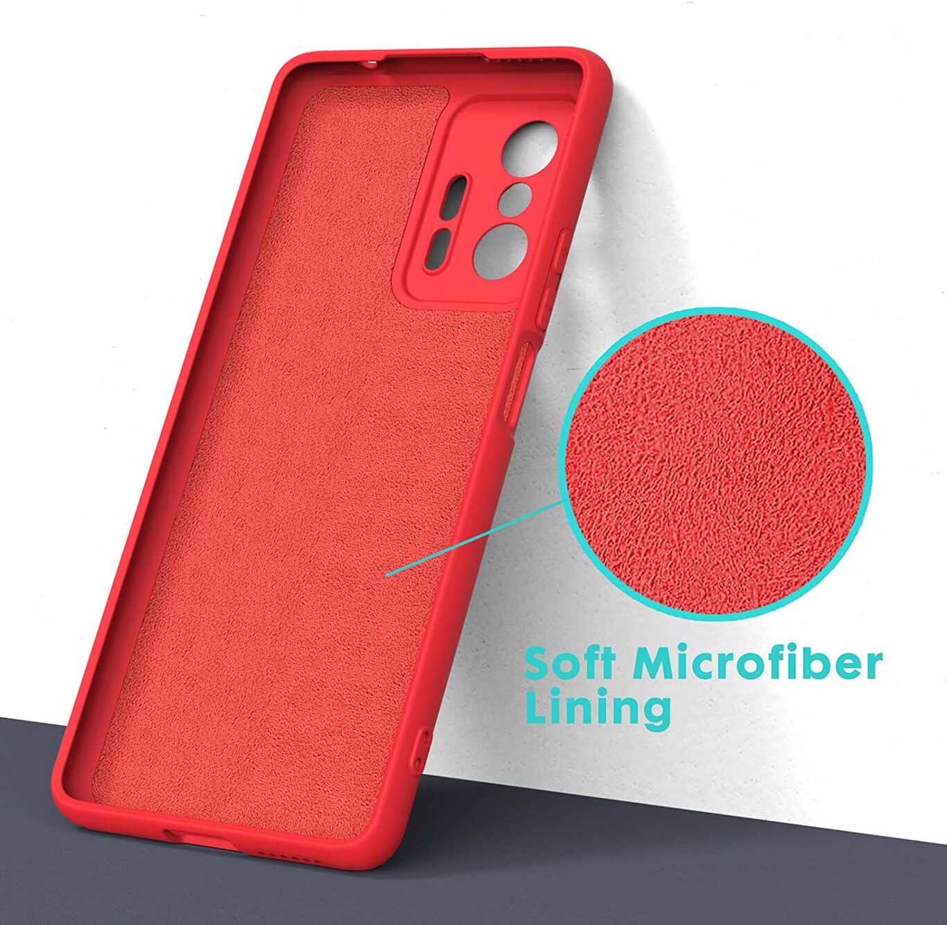 Custodia In Silicone Antishock Per Xiaomi 11T 5G / 11T Pro 5G Design