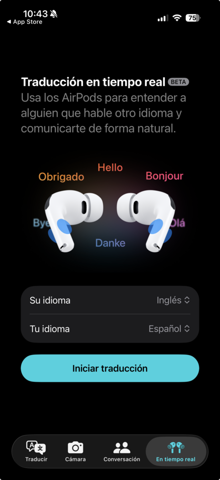 Configura traduccion