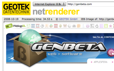 IE NetRenderer: capturas de pantalla de tu web en todas las versiones de Internet Explorer