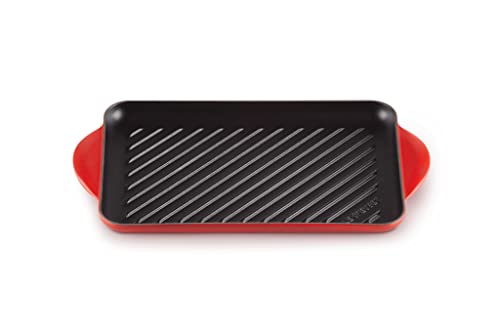 LE CREUSET Parrilla rectangular grill de hierro fundido