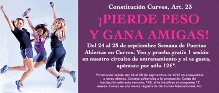 Semana de puertas abiertas en 'Curves', ¡prueba su método!
