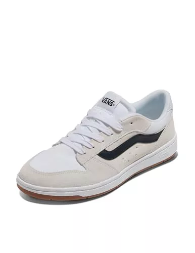 Vans Ryland LS, Zapatillas Hombre, Toile en Daim Blanc et Noir 44 EU