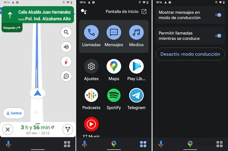 Google アシスタントの運転モード