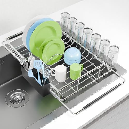 MMYNXIAO Escurreplatos sobre Fregadero Extensible