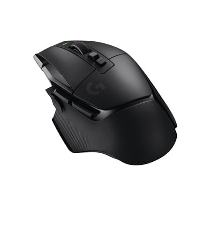Logitech G G502 X LIGHTSPEED Ratón inalámbrico para Gaming - Ratón óptico con interruptores óptico-mecánicos híbridos LIGHTFORCE, sensor HERO 25K, compatible con PC - macOS/Windows - Negro