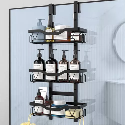 UUlioyer Estanteria Baño para Colgar, Estante Ducha Altura Ajustable