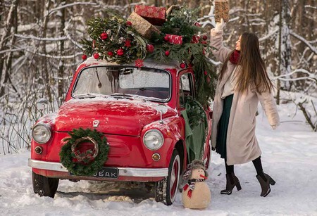 Decoración Navidad Coche