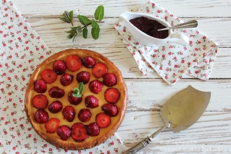 Pastel de mascarpone y fresas. Receta