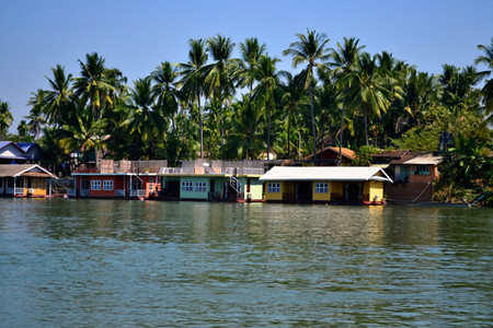 Vista del Mekong, en Don Det