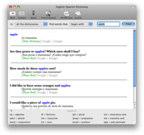 English-Spanish Dictionary, diccionario Inglés-Español para tu mac