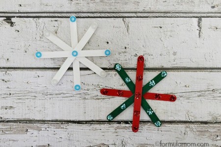 Craft Stick Snowflakes Crafts