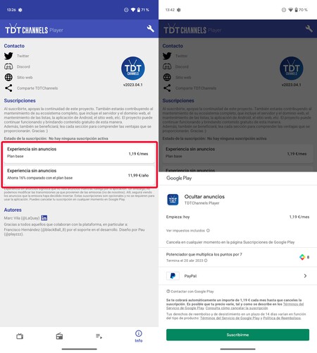 Tdt Channels Suscripciones