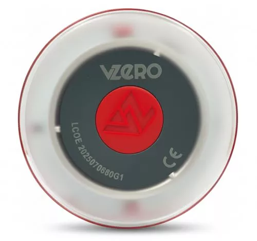 VZero - Luz de Emergencia V16 con Geolocalización, Señal Homologada Conectada con DGT 3.0, Apta para 2026, Baliza para Coche con eSIM Incluida, Alta Potencia y Sistema Eye Protect