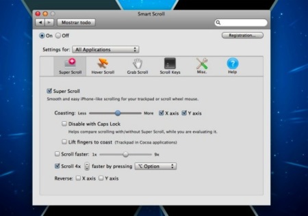 Smart Scroll 3.1.2, desplazamientos de pantalla en nuestro Mac como en el iPhone