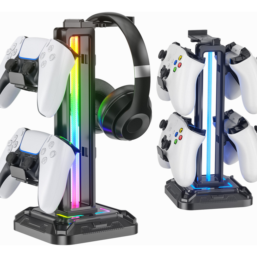 Soporte Para Controlador De Juegos Rgb Para Auriculares