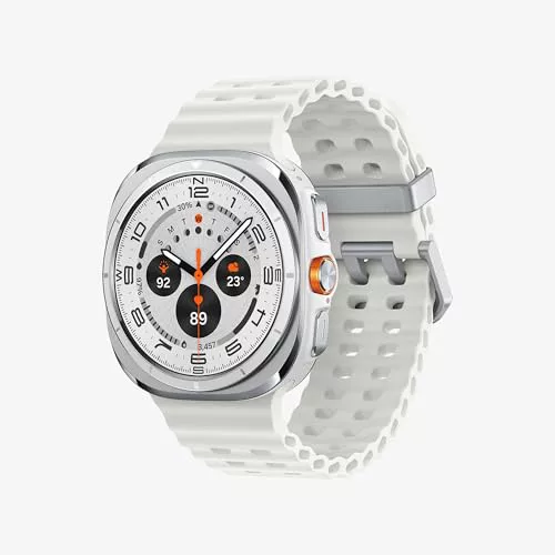 Samsung Galaxy Watch Ultra 2025 47mm - Smartwatch LTE con IA, Titanio, Botón Personalizable, Control de Salud, Garantía del Fabricante 3 Años + 1 año Extra, Blanco Titanio (Versión española)