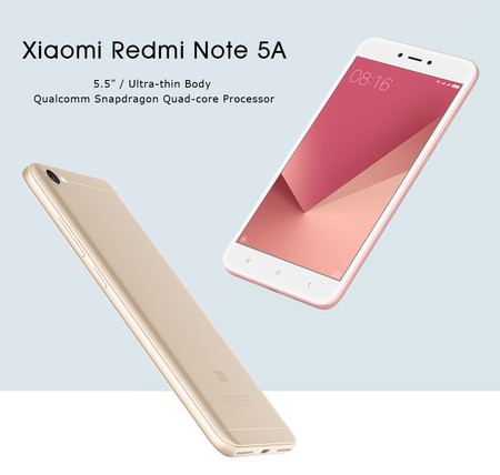 Más barato todavía: Xiaomi Redmi Note 5A, en versión global, por 83,89 euros y envío gratis desde España