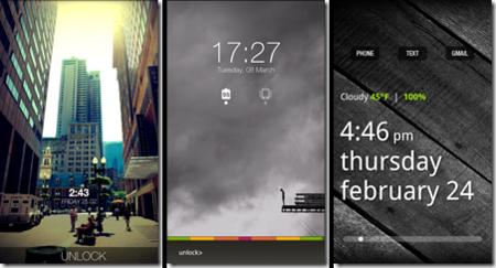 WidgetLocker Screens