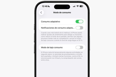 ioS 26 batería adaptativa