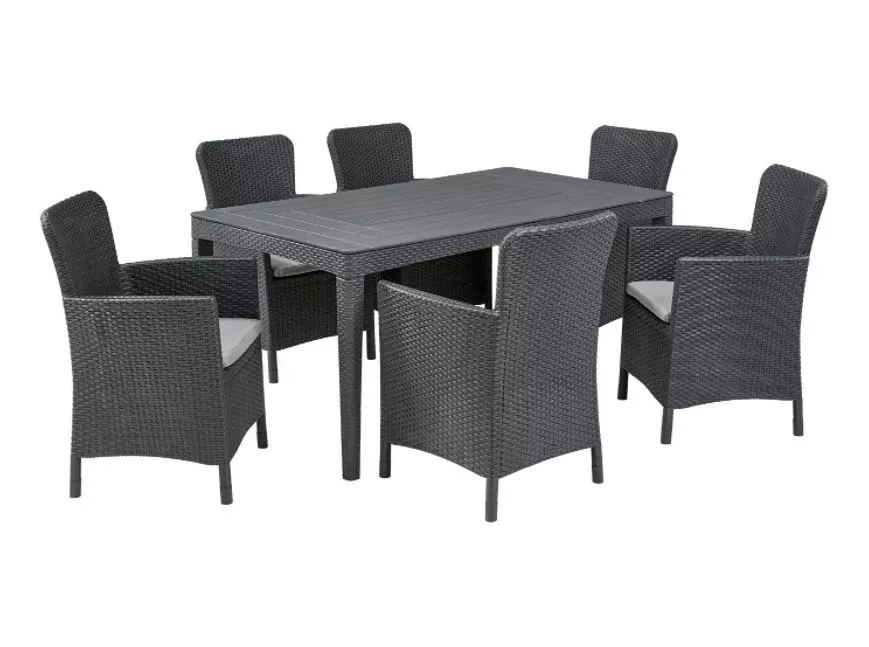 Allibert Conjunto de mesa y sillones
