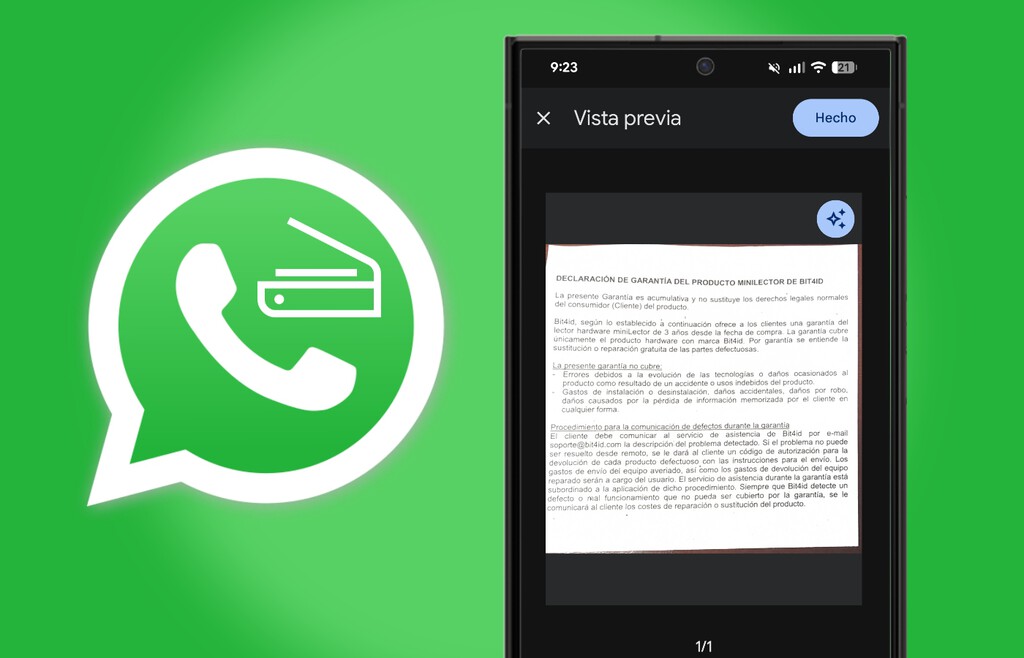 WhatsApp despide a las apps para escanear documentos: he probado su nueva función para compartir en PDF y es más de lo que parece 