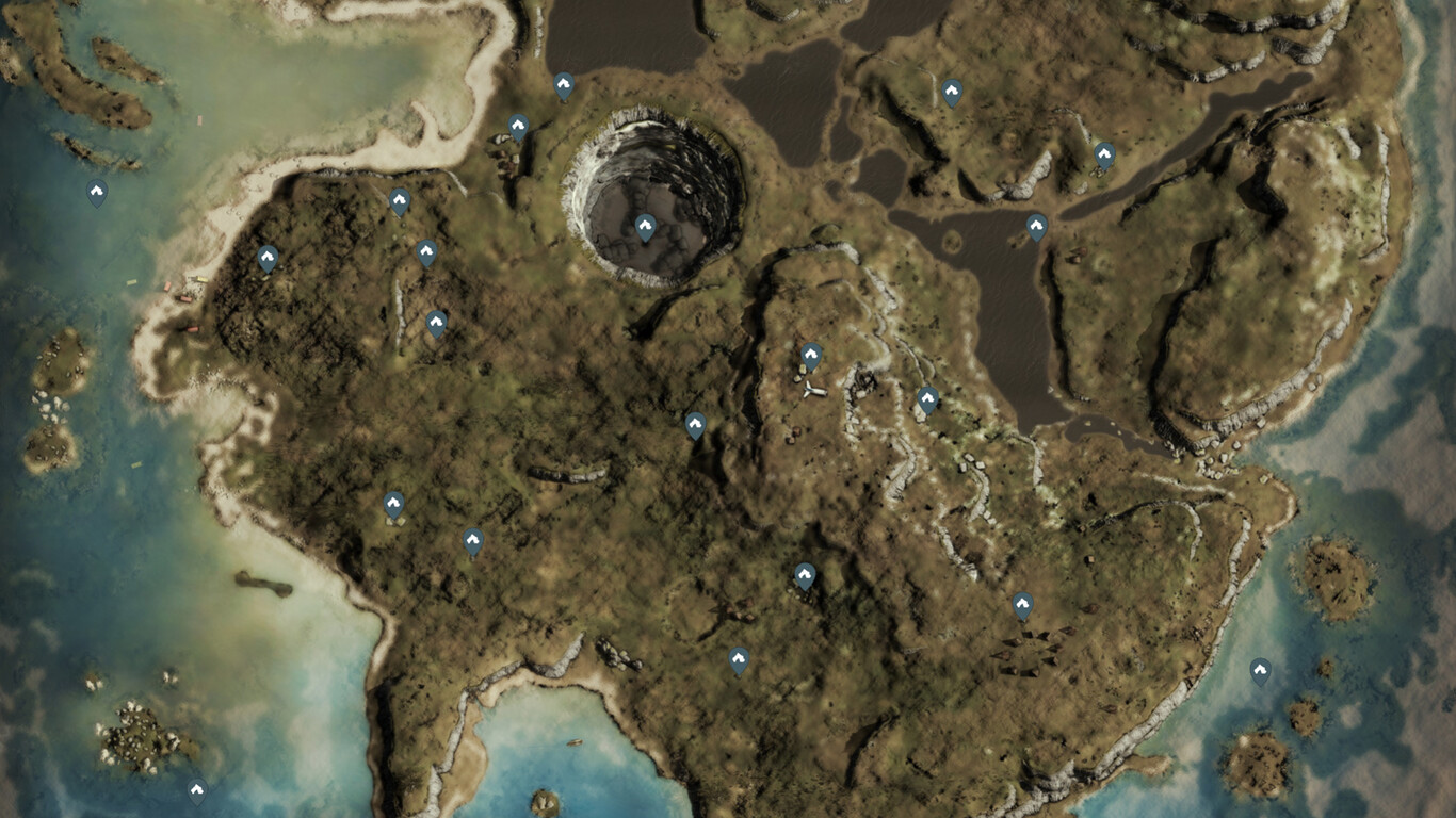 Mapa interactivo de The Forest para localizar todos los recursos